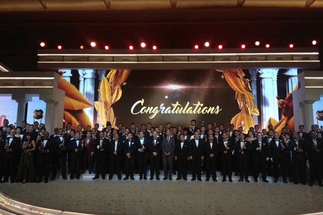 I-WORLD at an SME awards gala